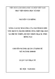 Luận văn Thạc sĩ Quản lý kinh tế: Nâng cao sự hài lòng của người dân đối với dịch vụ hành chính công trên địa bàn xã Phước Thiền, huyện Nhơn Trạch, tỉnh Đồng Nai