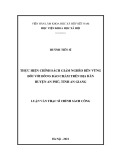 Luận văn Thạc sĩ Chính sách công: Thực hiện chính sách giảm nghèo bền vững đối với đồng bào Chăm trên địa bàn huyện An Phú, tỉnh An Giang