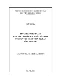 Luận văn Thạc sĩ Chính sách công: Thực hiện chính sách bảo tồn và phát huy di sản văn hóa của dân tộc Chăm trên địa bàn tỉnh An Giang