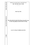 Luận văn Thạc sĩ Chính sách công: Thực hiện chính sách phát triển đội ngũ công nhân trong các khu công nghiệp trên địa bàn tỉnh An Giang