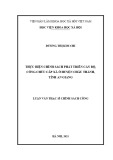 Luận văn Thạc sĩ Chính sách công: Thực hiện chính sách phát triển cán bộ, công chức cấp xã ở huyện Châu Thành, tỉnh An Giang