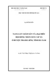 Luận văn Thạc sĩ Quản lý công: Năng lực giám sát của đại biểu Hội đồng nhân dân cấp xã ở huyện Thanh Liêm, tỉnh Hà Nam