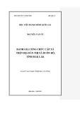 Luận văn Thạc sĩ Quản lý công: Đánh giá công chức cấp xã trên địa bàn thị xã Buôn Hồ, tỉnh Đắk Lắk