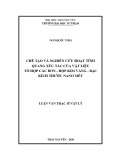 Luận văn Thạc sĩ Vật lý: Chế tạo và nghiên cứu hoạt tính quang xúc tác của vật liệu tổ hợp các bon - hợp kim vàng - bạc kích thước nano mét