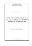 Luận văn Thạc sĩ Hoá học: Nghiên cứu cơ chế hấp phụ polyme mang điện âm trên đá ong tự nhiên và ứng dụng để xử lý kháng sinh
