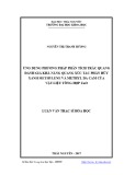 Luận văn Thạc sĩ Hoá học: Ứng dụng phương pháp phân tích trắc quang đánh giá khả năng quang xúc tác phân hủy xanh methylene và methyl da cam của vật liệu tổng hợp ZnO