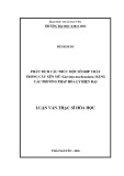 Luận văn Thạc sĩ Hoá học: Phân tích cấu trúc một số hợp chất trong cây Xến Mủ (Garcinia mackeaniana) bằng các phương pháp hóa lý hiện đại