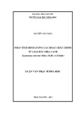 Luận văn Thạc sĩ Hoá học: Phân tích định lượng các hoạt chất chính từ loài Dây thìa canh Gymnema sylvestre (Retz.) R.Br. ex Schult