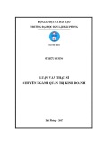 Luận văn Thạc sĩ Quản trị Kinh doanh: Biện pháp hoàn thiện công tác quản lý ngân sách Nhà nước Quận Kiến An, thành phố Hải Phòng