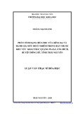 Luận văn Thạc sĩ Hoá học: Phân tích dạng hóa học của kẽm (Zn) và đánh giá mức độ ô nhiễm trong đất thuộc khu vực khai thác quặng Pb-Zn làng Hích, huyện Đồng Hỷ, Tỉnh Thái Nguyên