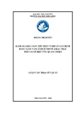 Luận văn Thạc sĩ Vật lý: Đánh giá khả năng tiêu diệt vi khuẩn gây bệnh bằng nano vàng ở kích thước khác nhau trên cơ sở hiệu ứng quang nhiệt