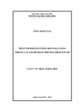 Luận văn Thạc sĩ Hoá học: Phân tích hàm lượng kim loại nặng trong cây Mã đề bằng phương pháp ICP-MS