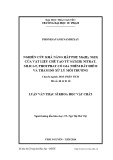 Luận văn Thạc sĩ Khoa học vật chất: Nghiên cứu khả năng hấp phụ Mn(II), Ni(II) của vật liệu chế tạo từ sắt(III) nitrat, silicat, phophat có gia thêm đất hiếm và thăm dò xử lý môi trường