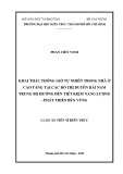 Luận án Tiến sĩ Kiến trúc: Khai thác thông gió tự nhiên trong Nhà ở cao tầng tại các đô thị Duyên hải Nam Trung Bộ hướng đến tiết kiệm năng lượng - phát triển bền vững