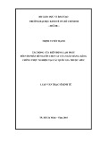 Luận văn Thạc sĩ Kinh tế: Tác động của biến động lạm phát đối với phân bổ nguồn cho vay ngân hàng - Bằng chứng thực nghiệm tại các nước trong khối Apec