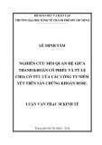 Luận văn Thạc sĩ Kinh tế: Nghiên cứu mối quan hệ giữa thanh khoản cổ phiếu và tỷ lệ chia cổ tức của các công ty niêm yết trên sàn chứng khoán Hose