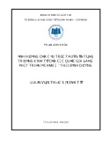 Luận văn Thạc sĩ Kinh tế: Ảnh hưởng của cấu trúc thuế đến tăng trưởng kinh tế của các quốc gia đang phát triển ở Châu Á – Thái Bình Dương