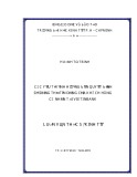 Luận văn Thạc sĩ Kinh tế: Các yếu tố ảnh hưởng đến quyết định sử dụng thẻ tín dụng của khách hàng cá nhân tại VietinBank