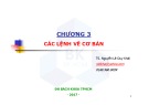 Bài giảng CAD ứng dụng trong thiết kế ô tô - Chương 3: Các lệnh vẽ cơ bản