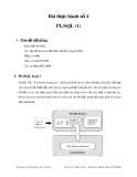 Bài thực hành Bảo mật hệ thống thông tin số 4: PL/SQL