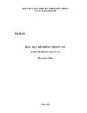 Bài giảng Bảo mật hệ thống thông tin