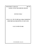 Luận án Tiến sĩ Y học: Tỉ lệ đoạn chi và các yếu tố liên quan đoạn chi dưới ở bệnh nhân đái tháo đường có loét chân