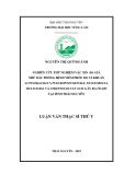 Luận văn Thạc sĩ Thú y: Nghiên cứu thử nghiệm vắc xin đa giá nhũ dầu phòng bệnh viêm phổi do vi khuẩn Actinobacillus pleuropneumoniae, Pasteurella multocida và Streptococcus suis gây ra ở lợn tại tỉnh Thái Nguyên