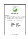 Khoá luận tốt nghiệp Đại học: Thực hiện quy trình chăm sóc nuôi dưỡng và phòng, trị bệnh cho đàn lợn nái sinh sản nuôi tại trại ông Trần Văn Tuyên, xã Đoàn Kết, huyện Yên Thủy, tỉnh Hòa Bình