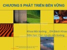 Bài giảng Môi trường và con người: Chương 5 - Lê Thị Thanh Mai