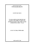 Luận văn Thạc sĩ Hoá học: Ứng dụng phương pháp phổ hấp thụ nguyên tử để nghiên cứu khả năng hấp phụ ion Fe(III) và Ni(II) trên vật liệu compozit polyanilin - vỏ lạc