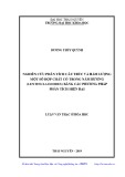 Luận văn Thạc sĩ Hoá học: Nghiên cứu phân tích cấu trúc và hàm lượng, một số hợp chất có trong nấm hương (Lentinula edodes) bằng các phương pháp phân tích hiện đại