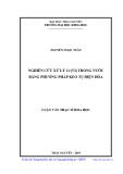 Luận văn Thạc sĩ Hoá học: Nghiên cứu xử lý Cr(VI) trong nước bằng phương pháp keo tụ điện hóa