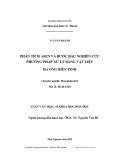 Luận văn Thạc sĩ Hoá học: Phân tích asen và bước đầu nghiên cứu phương pháp xử lý bằng vật liệu đá ong biến tính