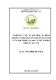 Luận văn Thạc sĩ Thú y: Nghiên cứu một số đặc điểm của bệnh do Leucocytozoon spp. ở gà thả vườn tại tỉnh Lạng Sơn và thử nghiệm phác đồ điều trị