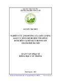 Luận văn Thạc sĩ Khoa học cây trồng: Nghiên cứu ảnh hưởng của liều lượng kali và nồng độ Bo đối với giống bưởi Diễn tại huyện Chương Mỹ - thành phố Hà Nội