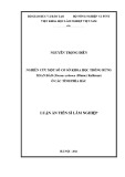 Luận án Tiến sĩ Lâm nghiệp: Nghiên cứu một số cơ sở khoa học trồng rừng Xoan đào (Prunus arborea (Blume) Kalkman) ở các tỉnh phía Bắc