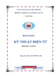 Giáo trình Kỹ thuật điện tử - CĐ Giao thông Vận tải