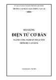 Bài giảng Điện tử cơ bản - CĐ Giao thông Vận tải