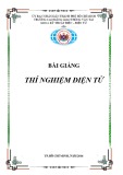 Bài giảng Thí nghiệm điện tử - CĐ Giao thông Vận tải