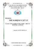 Bài giảng Thí nghiệm Vi xử lý - CĐ Giao thông Vận tải