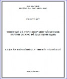 Luận án Tiến sĩ Hóa lý thuyết và hóa lý: Thiết kế và tổng hợp một số Sensor huỳnh quang để xác định Hg(II)