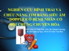 Bài giảng Nghiên cứu hình thái và chức năng tim bằng siêu âm Doppler ở bệnh nhân có hội chứng chuyển hóa