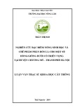 Luận văn Thạc sĩ Khoa học cây trồng: Nghiên cứu đặc điểm nông sinh học và chế phẩm phân bón lá cho một số dòng/giống bưởi có triển vọng tại Huyện Chương Mỹ - Thành Phố Hà Nội