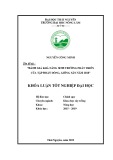 Khoá luận Tốt nghiệp Đại học: Đánh giá khả năng sinh trưởng phát triển của tập đoàn dòng, giống sắn năm 2018