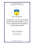 Luận văn Thạc sĩ Kế toán: Tác động của các yếu tố tài chính lên thu nhập trên cổ phiếu của các công ty niêm yết trên thị trường chứng khoán TP.HCM