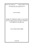 Luận án Tiến sĩ Nông nghiệp: Nghiên cứu tính kháng thuốc của quần thể rầy nâu (Nilaparvata lugens Stal) hại lúa ở một số vùng trồng lúa tại Việt Nam