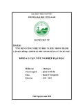 Khoá luận Tốt nghiệp Đại học: Ứng dụng công nghệ Tin Học và RTK trong thành lập bản đồ địa chính xã Phú Sơn - huyện Ba Vì – TP. Hà Nội