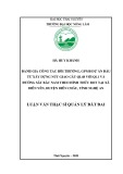 Luận văn Thạc sĩ Quản lý đất đai: Đánh giá công tác bồi thường, GPMB dự án Đầu tư xây dựng nút giao cắt QL48 với QL1 và đường sắt bắc nam theo hình thức BOT tại xã Diễn Yên, huyện Diễn Châu, tỉnh Nghệ An