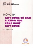 Thông tin Xây dựng cơ bản và khoa học công nghệ xây dựng – Số 14/2020