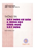 Thông tin Xây dựng cơ bản và khoa học công nghệ xây dựng – Số 9/2010